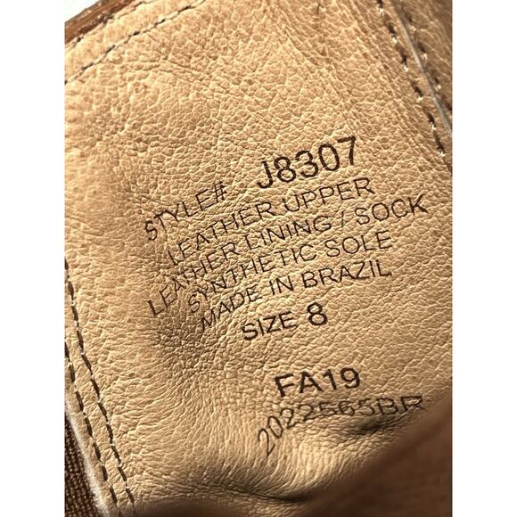 Madewell The Regan Boot in English Saddle Womens 8 Leather Ankle Boots Booties - Picture 7 of 10